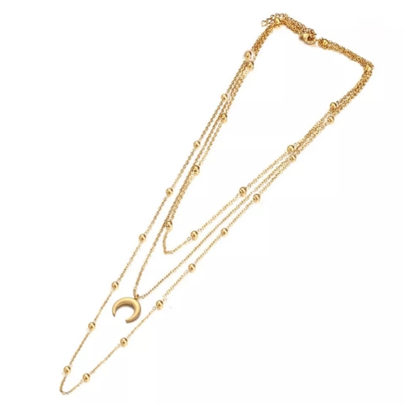 ๐โจ Crescent Layer Necklace - Picture 4 of 4